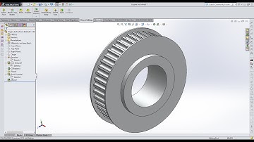 Engine belt wheel 3D model in solidworks @Knowledge_Centre_03