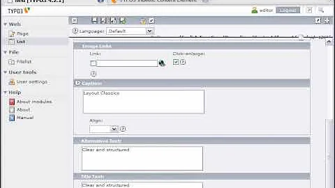 TYPO3 - Tutorial For Editors: Including Images in Content Elements