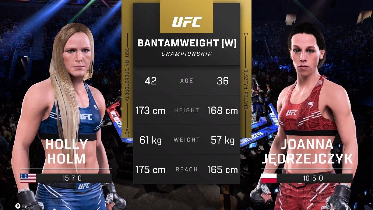The Rematch: Holly Holm vs Joanna Jedrzejczyk - UFC 5 Fight Breakdown ...