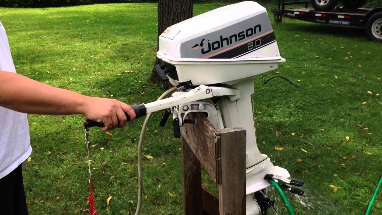 8HP Johnson Outboard Motor For Sale - YouTube