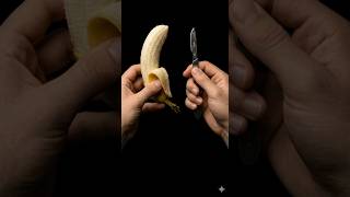Macro Banana Scalpel Cut ✂️🍌 | Satisfying ASMR Close-Up