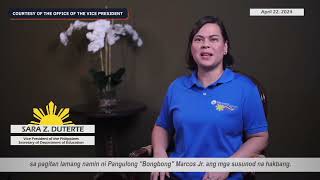 VP Sara says First Lady Liza Marcos' feelings are unrelated to her mandate as an official