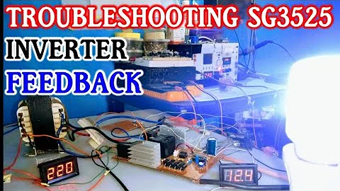 Troubleshooting SG3525 inverter feedback Circuit. ( Square wave signal )