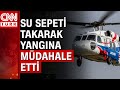 Sikorskyler söndürme helikopteri olarak görev yaptı