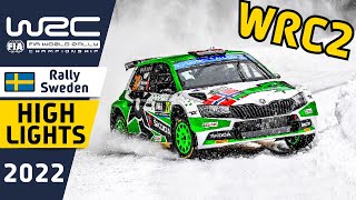 WRC Rally Highlights : Rally Sweden 2022 : WRC2 Final Day Action and WRC2 Results