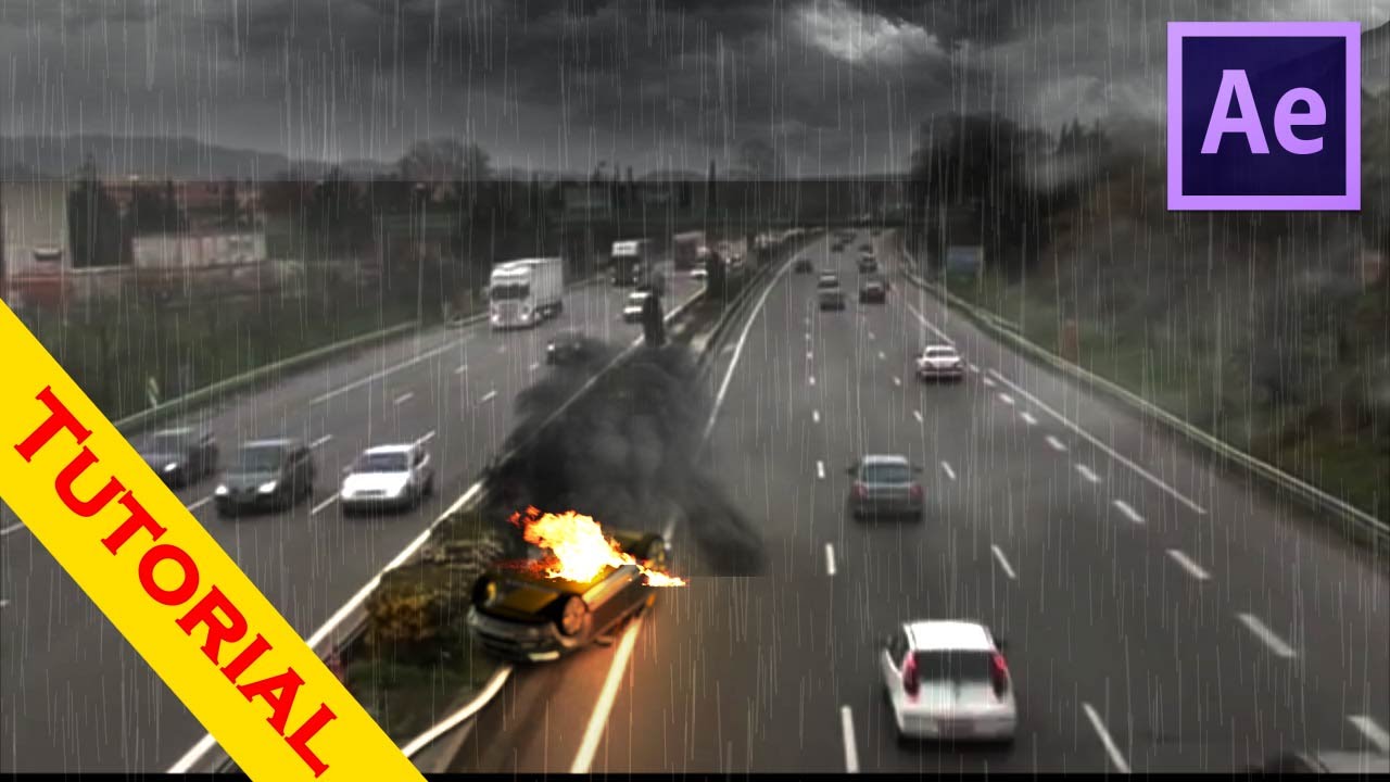 Car Hit by Lightning Vfx Tutorial After Effects | Arun Sv