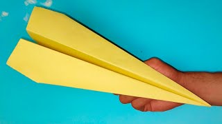 How to fold a paper airplane flying long and far