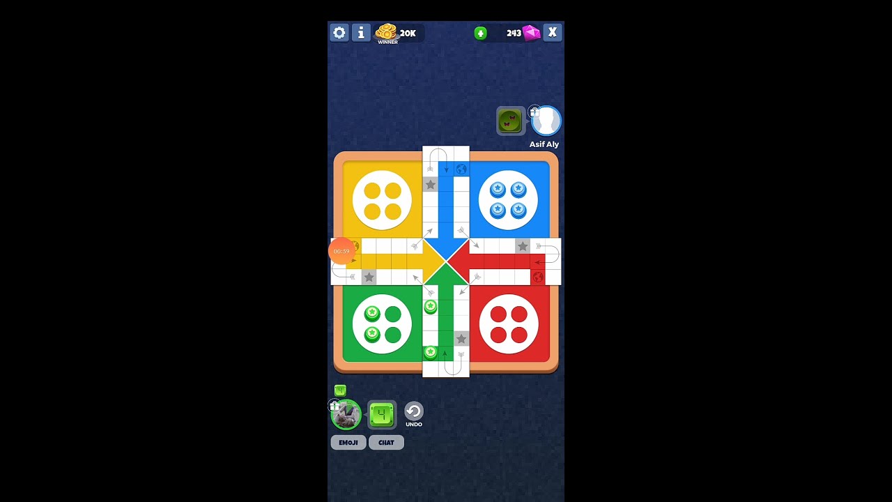 Ludo Randomization A ludo match with a random player - YouTube