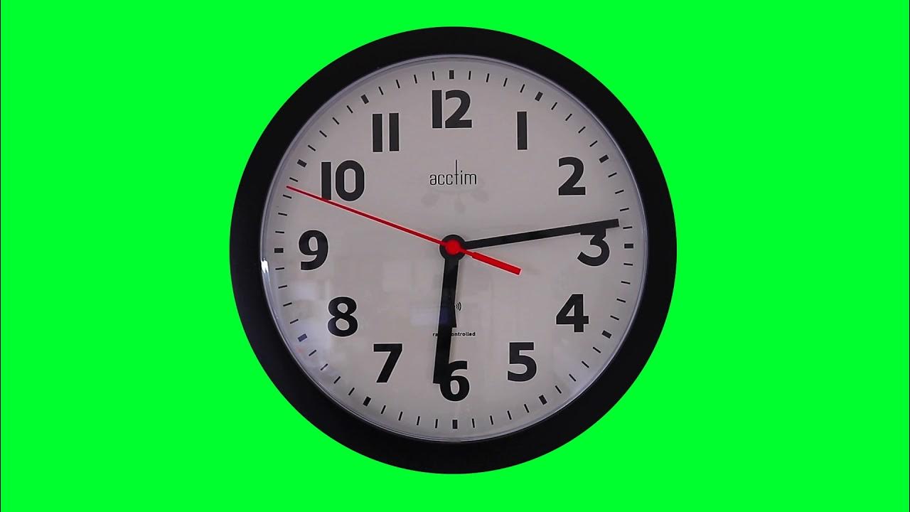 Clock Green Screen Hour Time For Collage animations and video