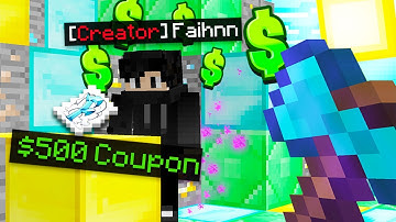 THIS $500 CRATE OPENING WAS INSANE... | Minecraft OP Skyblock