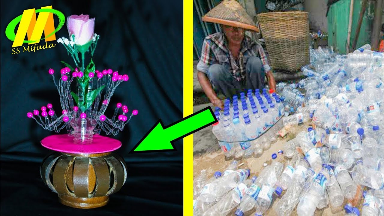  Kerajinan Tangan Dari Botol Aqua Dan Cara Pembuatannya  