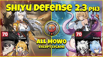 Shiyu Defense 2.3 ph3 Yixuan x Yidhari | all M0W0 (except 1) | Zenless Zone Zero 2.3