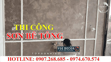 THI CÔNG SƠN GIẢ BÊ TÔNG THEO PHỐI CẢNH 3D - TSE DECOR