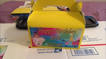 Assembling Treat Boxes with labels