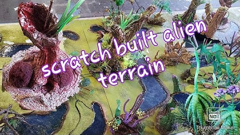 Scratch built Alien terrain