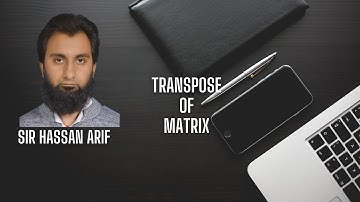 Transpose of Matrix #shorts #shortvideo #viral
