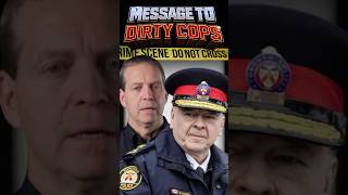 Embarrassing message from 2 Police Chiefs - Toronto & Ottawa @canada_copwatch