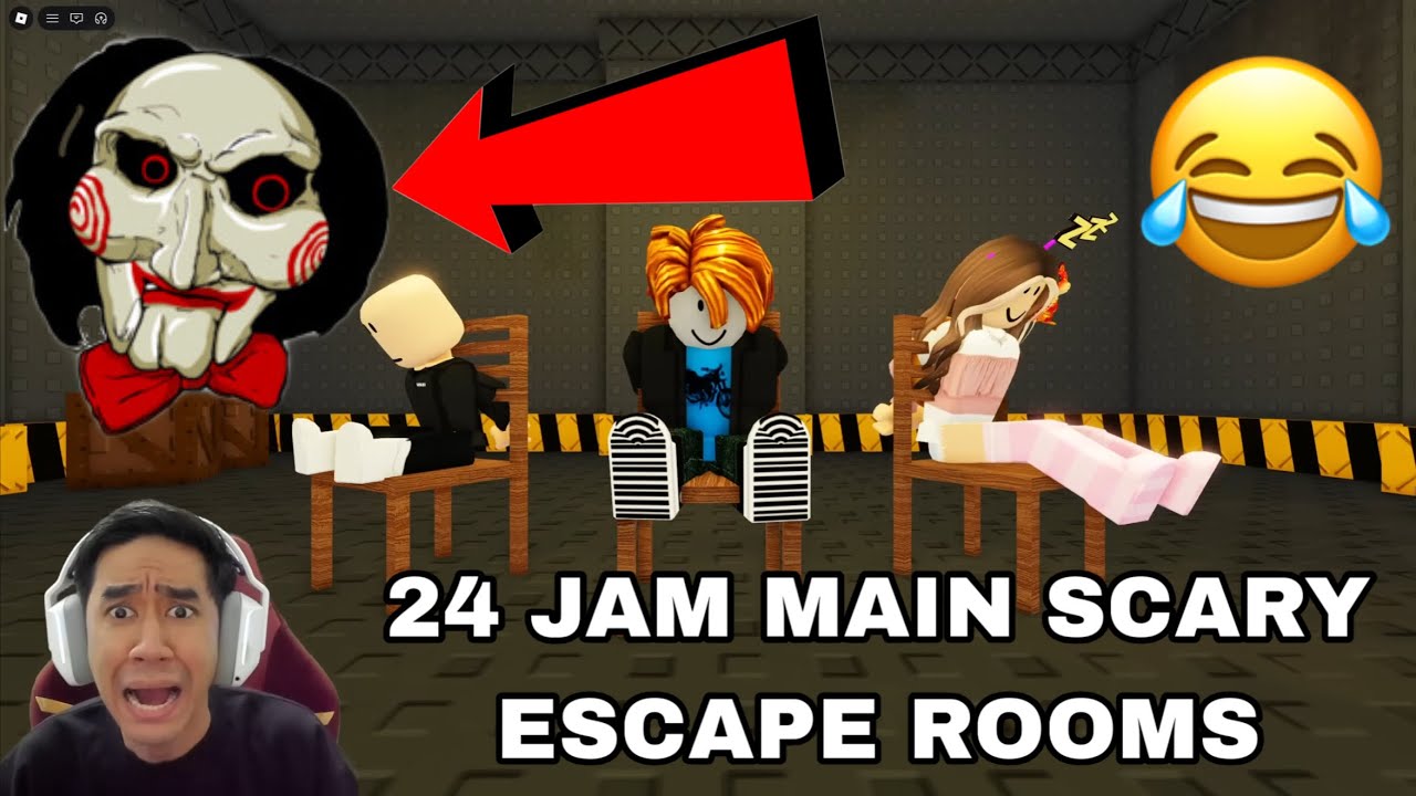 24 JAM MAIN SCARY ESCAPE ROOMS 😂