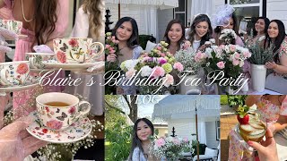 claire's birthday tea party vlog