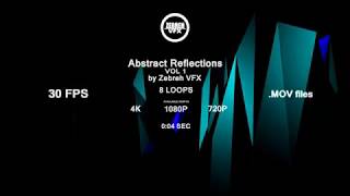 Abstract Reflections Vol 1 | 8 VJ Loop Kit | Light Blue - Blue l By Zebreh VFX