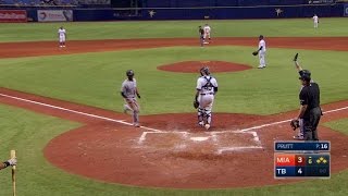 MIA@TB: Realmuto plates two with a single to right