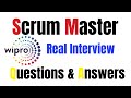 wipro- scrum master behavioral interview questions I scrum master interview questions