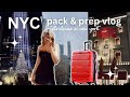 Pack and prep with me for new york city vlog girls trip christmas in nyc  