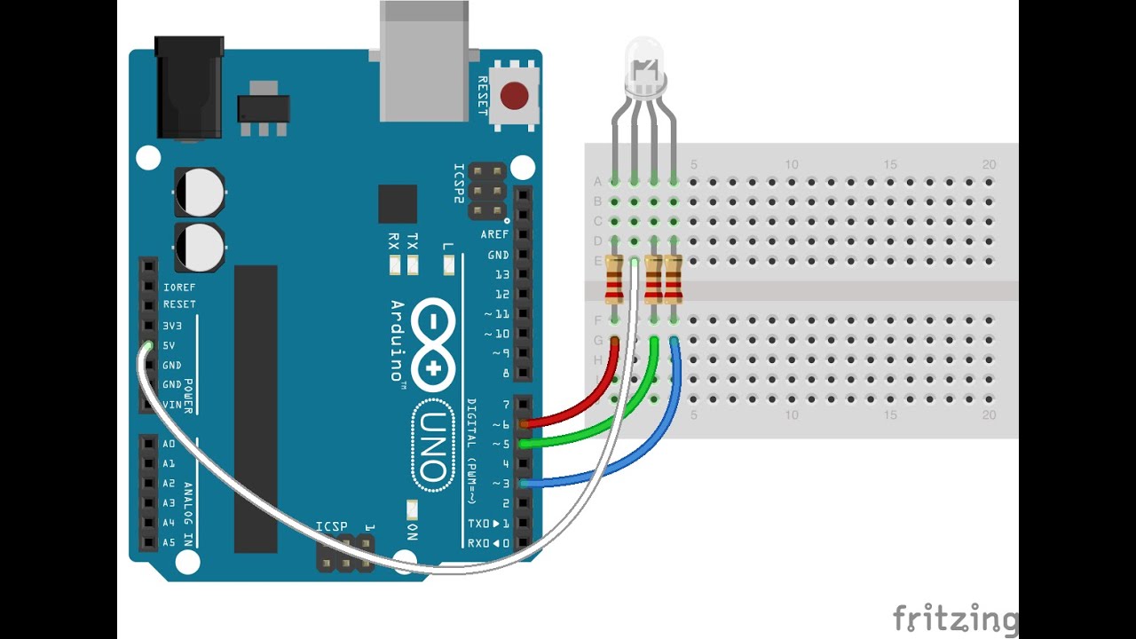 Conectar Led Rgb En Arduino Variar Intensidad Por Pwm Funcion