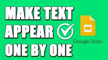 How To Make Text Appear One By One On Google Slides (SIMPLE!)