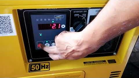 Starting Problem Of The Kipor KDE 6700 TA Diesel Generator [Solved]