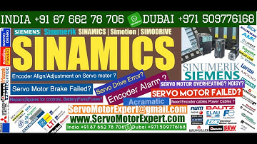 SIEMENS SINAMICS Overheat Fault, servo motor Trip, Drive Shutdown, Motor Encoder Wiring, Resolver