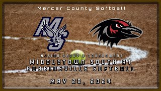 High School Softball | NJSIAA CJ Group 3 | Middletown South Eagles at Robbinsville Ravens 5/28/24