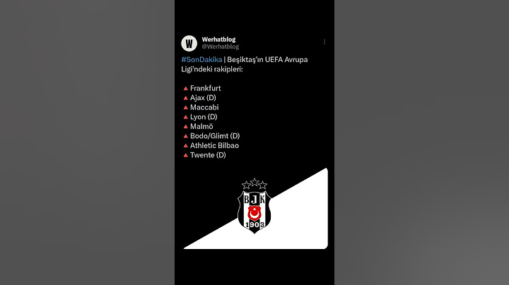 #SonDakika | Beşiktaş'ın UEFA Avrupa Ligi'ndeki rakipleri:🔺Frankfurt🔺Ajax (D)🔺Maccabi🔺Lyon (D)🔺Malmö