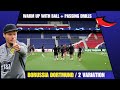 Warm up with ball  passing drills   borussia dortmund  2 variation