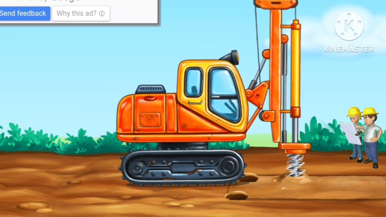 tractorbuild a houseconstruction games for kids| real city construction games | kids video