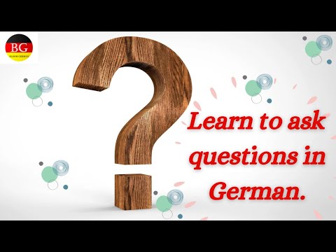 learn to ask questions in German / जर्मन में प्रश्न पूछना सीखें / Fragestellung auf deutsch lernen