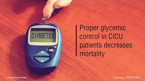 Proper glycemic control in CICU patients decrease mortality