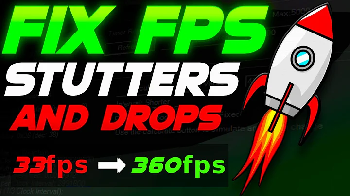 *2025* Best Settings to Stop Stuttering! (Stable FPS, Faster Inputs, Improve Performance)