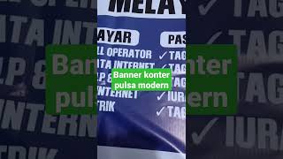Banner Konter pulsa modern cocok untuk konter pulsa minimalis #shorts #konterpulsa #banner #desain