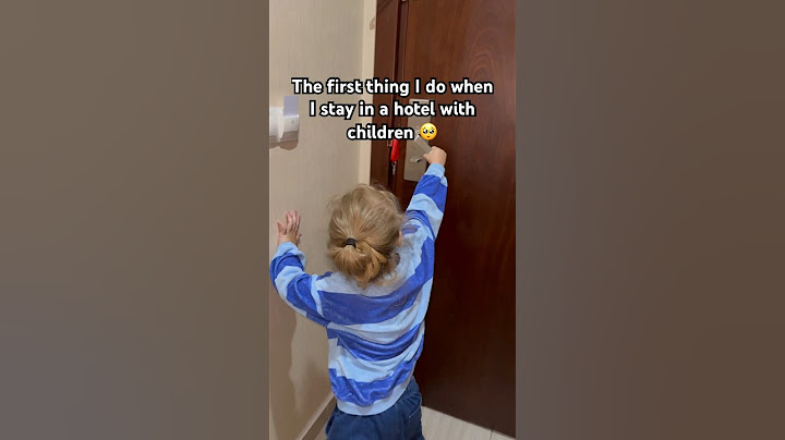 The first thing I do when I stay in a hotel with children #safety #traveltips #LifeHack #safetyfirst