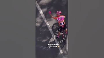 Angry Alberto Bettiol due to leg cramped. Throw his water bottle to camera man! 😢#shorts #cycling