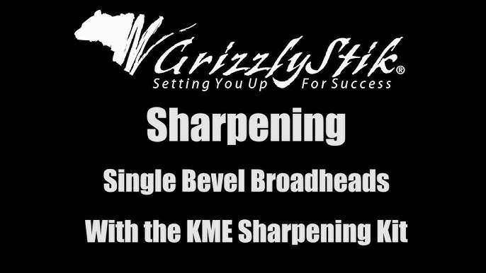 KME Sharpeners Self-Aligning Adjustable Angle Broadhead and Replacement  Blade Sharpener - KnifeCenter - BH-100