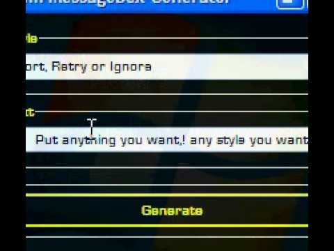 Tem Custom Messagebox Generator