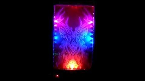 Music Vizualizer with SparkFun Audio Spectrum Shield, NeoPixels, and Laser-Cut Acrylic