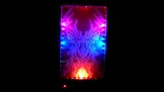 Music Vizualizer with SparkFun Audio Spectrum Shield, NeoPixels, and Laser-Cut Acrylic