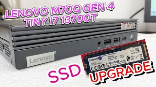 Lenovo ThinkCentre M70q Gen 4 TINY i7 13700 SSD Upgrade | 12E3003KGR