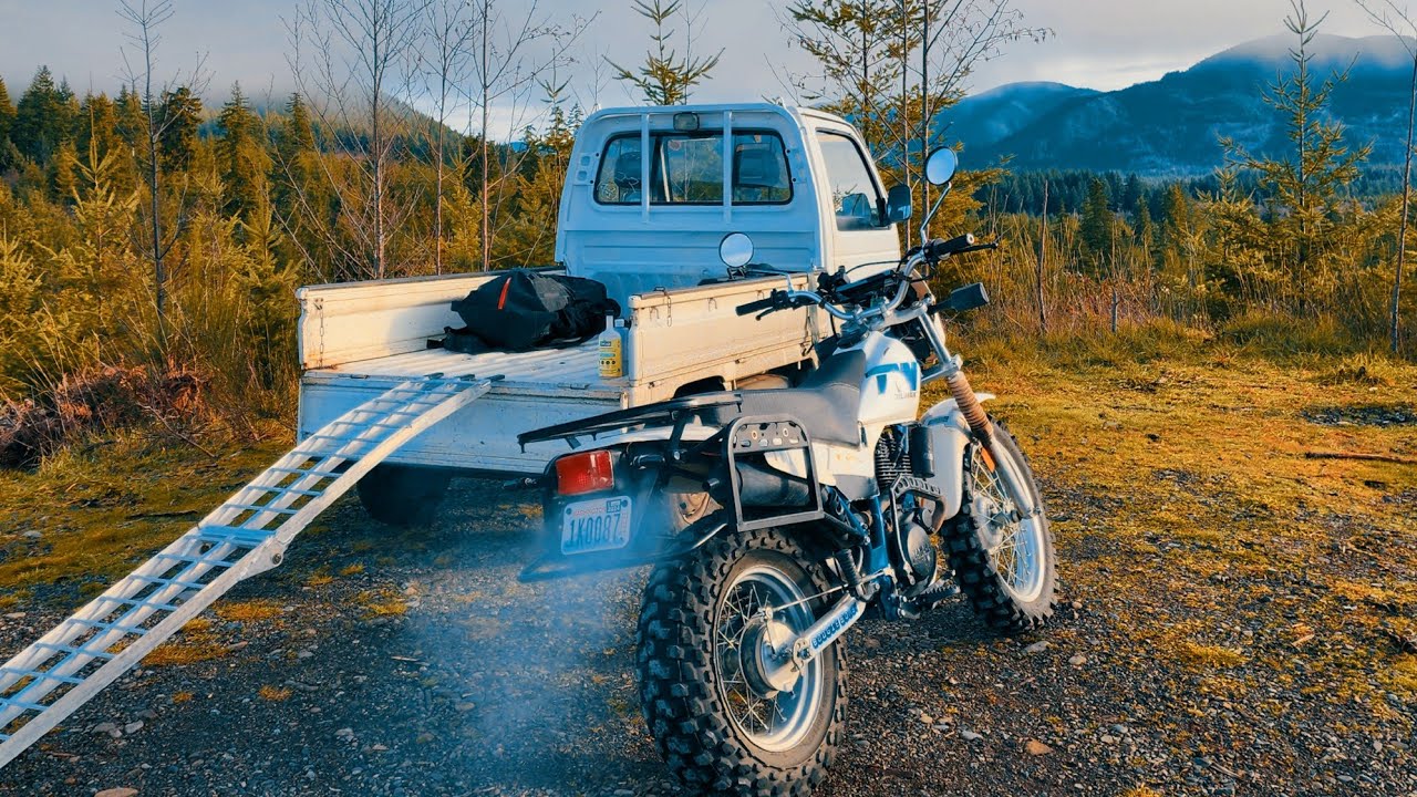 Camping at Abandoned Alaskan Homestead with Modified Off-Road Kei