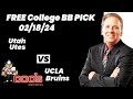 College Basketball Pick - Utah vs UCLA Prediction, 2/18/2024 Best Bets, Odds & Betting Tips