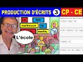 Production dcrits et fiche pour cp ce1 ce2  la classe dcole  3