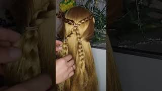 @AminaKasimovaS 💗 Прическа на каждый день💗#2024 #hairstyle #new #braids #красивая #быстрая #top